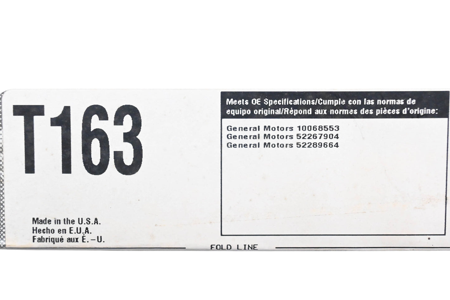 Gates T163 Timing Belt NOS