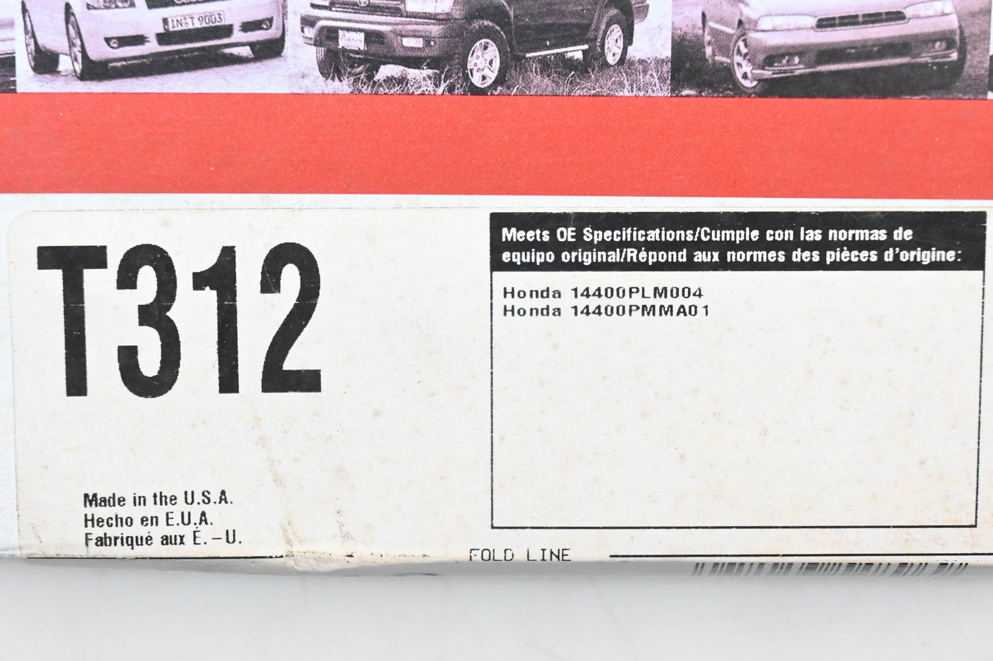 Gates T312 Timing Belt NOS