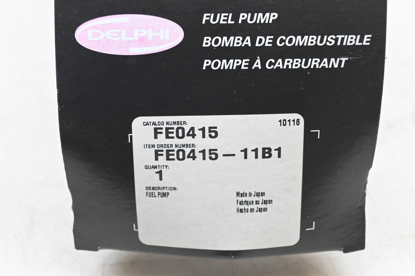 Delphi FE0415, FE0415-11B1, 195130-7030 Denso Fuel Pump Kit NOS