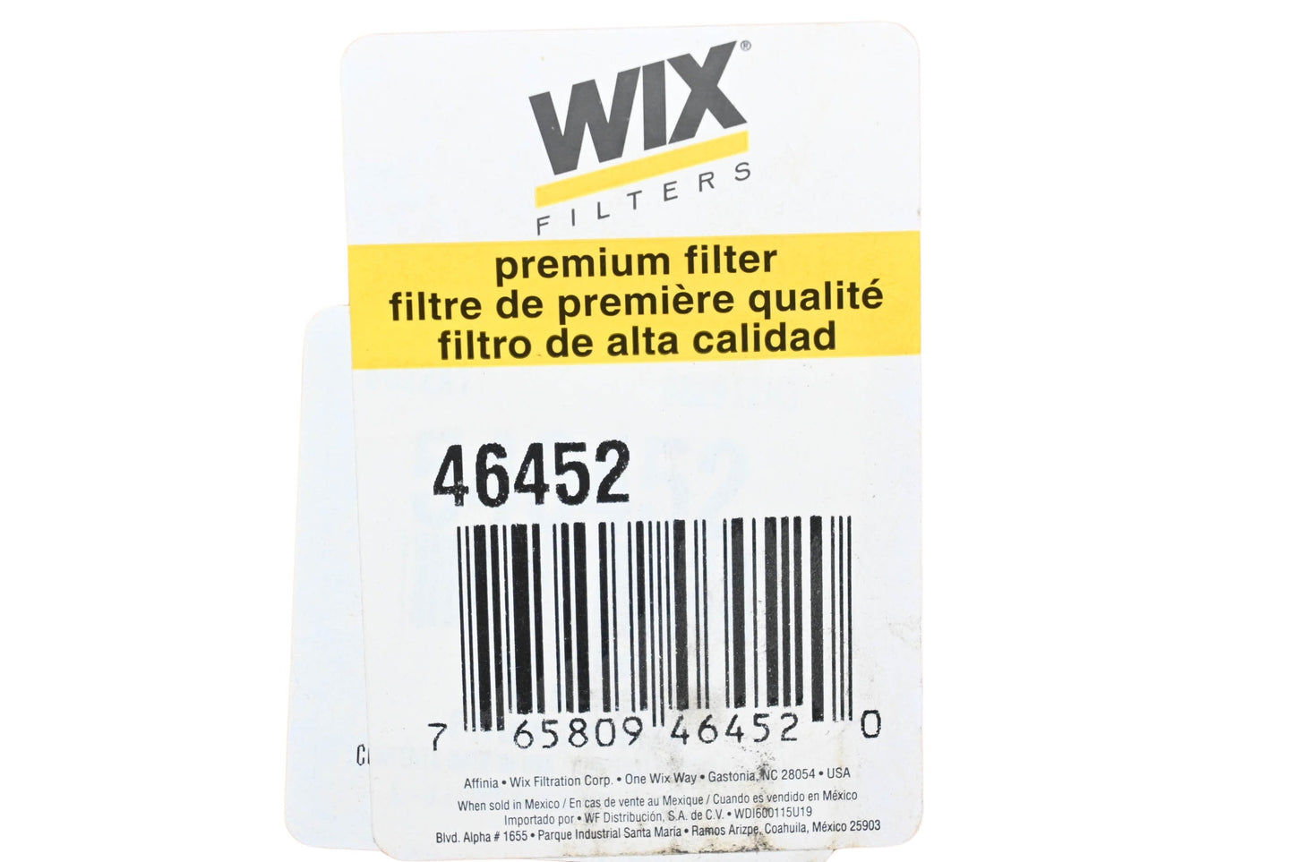 Wix 46452, 546452 Air Filter NOS
