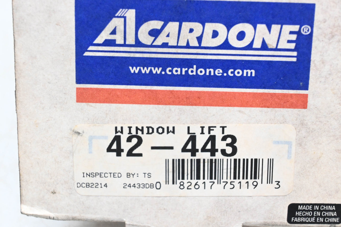 Cardone 42-443 Front Right Power Window Motor. NOS