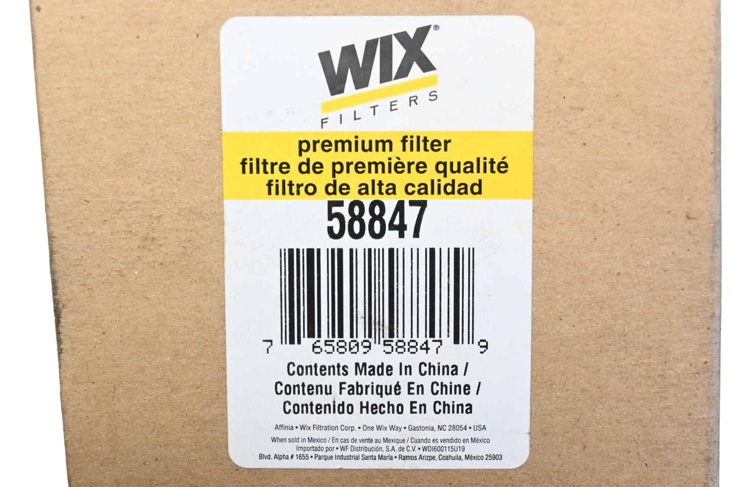Wix 58847 Transmission Filter Kit NOS