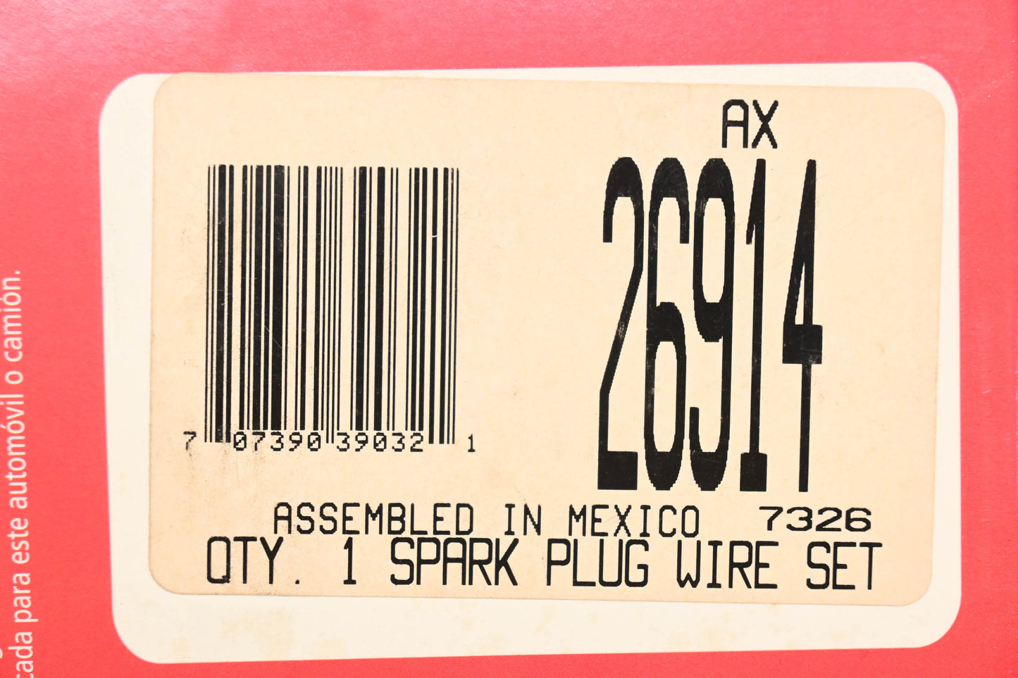 Auto Extra 26914 Spark Plug Wire Kit NOS