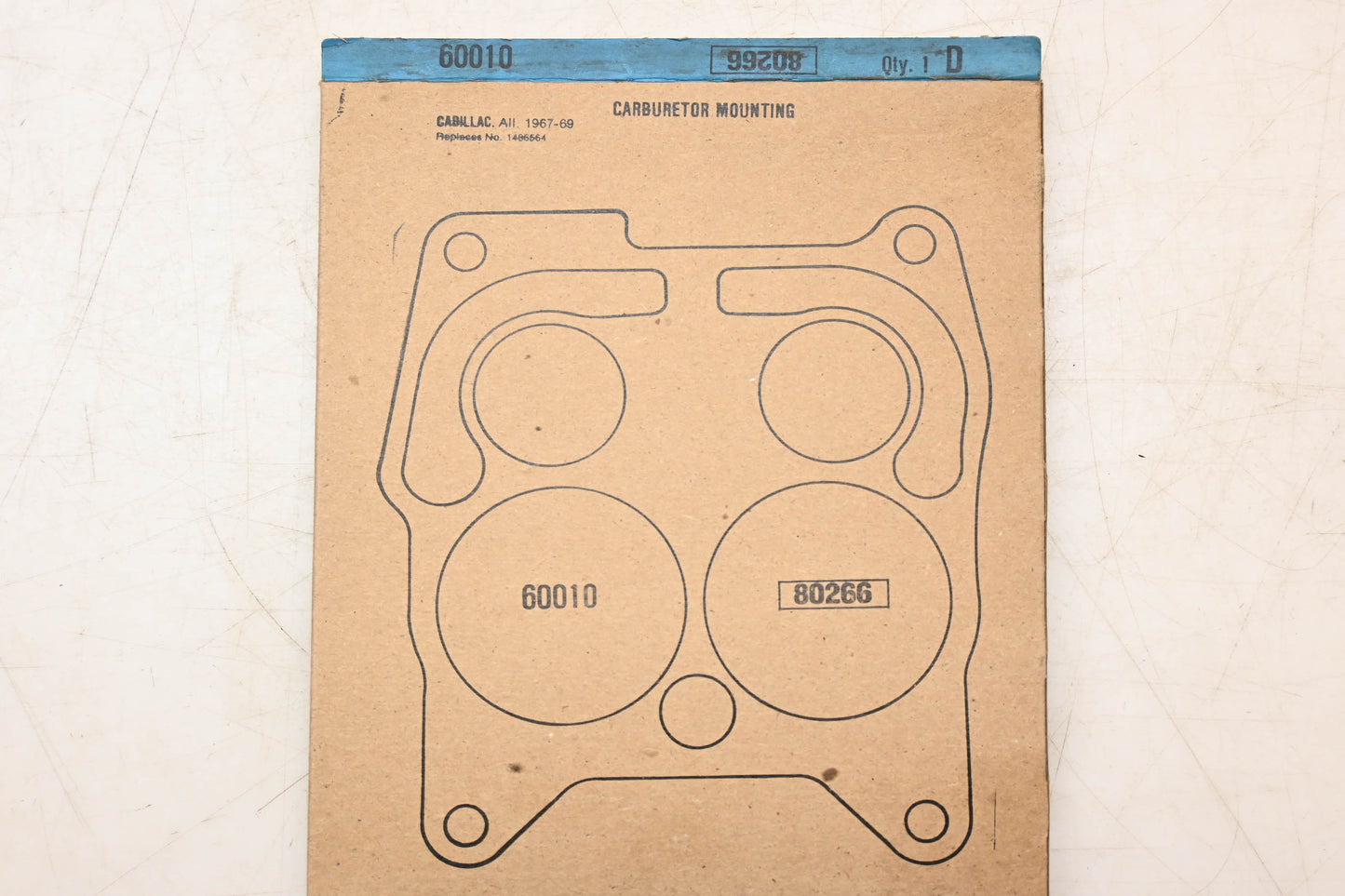 Fel-Pro 60010, 80266 Carburetor Mounting Gasket NOS