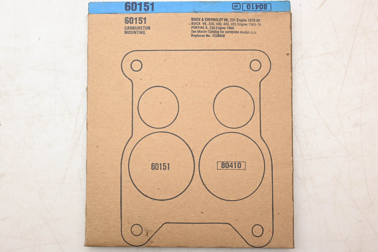 Fel-Pro 60151, 80410 Carburetor Mounting Gasket NOS