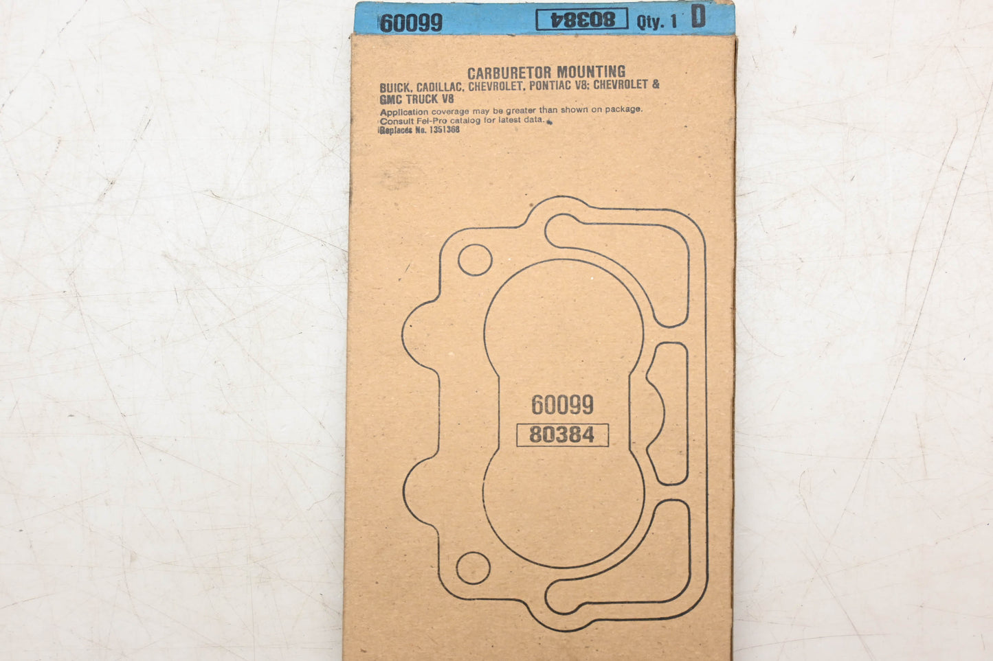 Fel-Pro 60099, 80384 Carburetor Mounting Gasket NOS