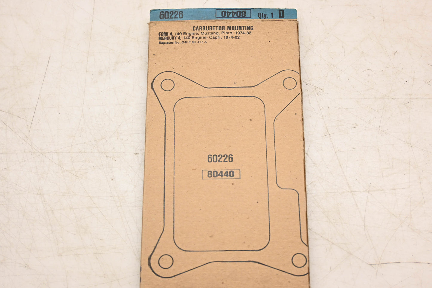 Fel-Pro 60226, 80440 Carburetor Mounting Gasket NOS