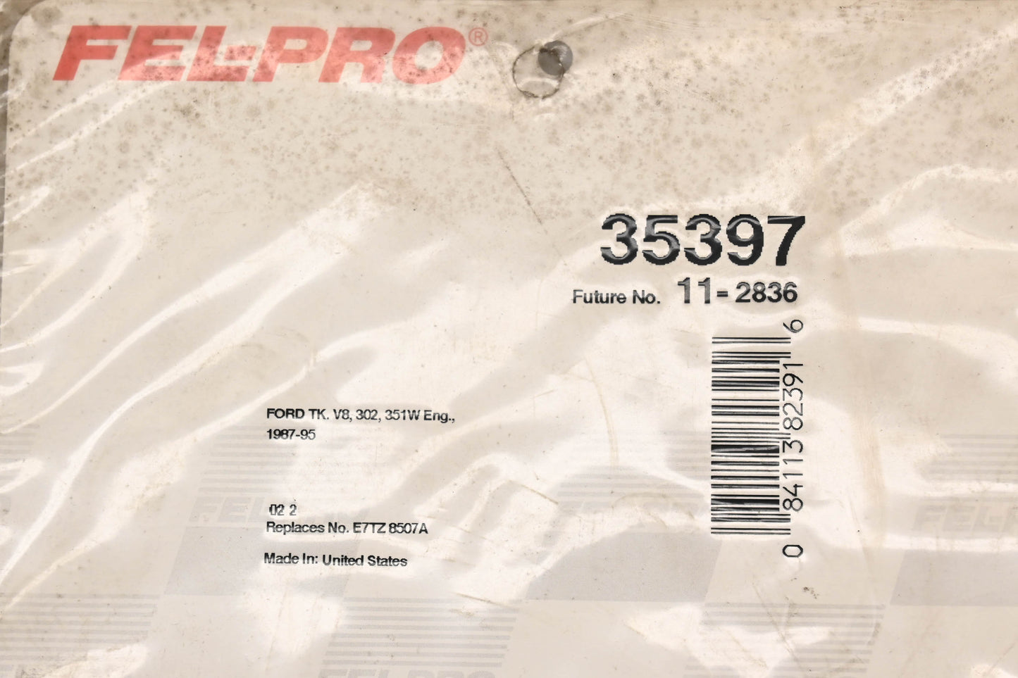 Fel-Pro 35397, 11-2836 Water Pump Gasket NOS