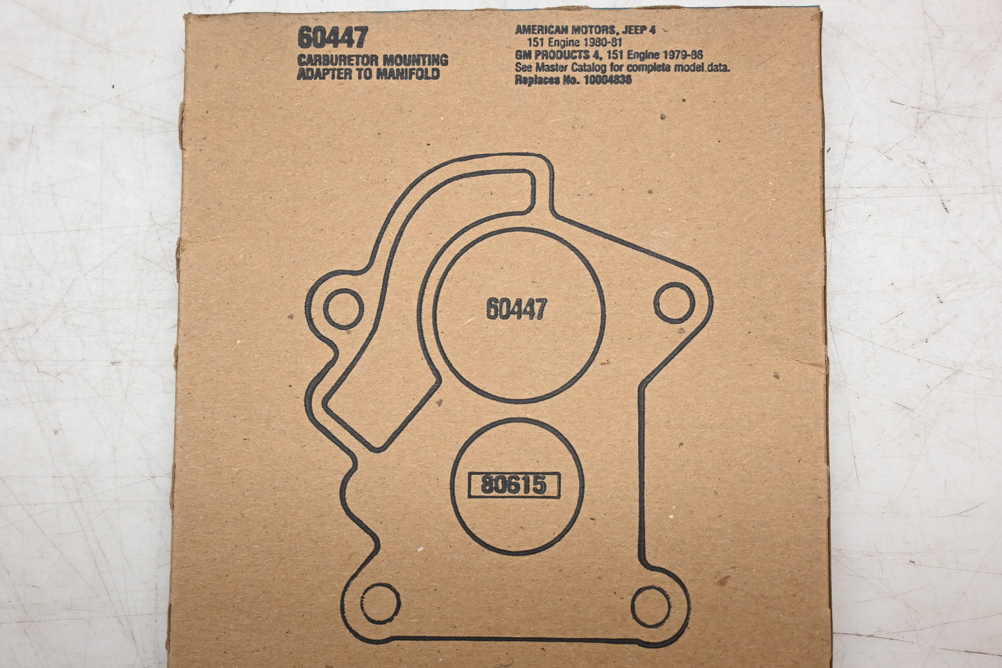 Fel-Pro 60447, 10004836 Carburetor Mounting Gasket NOS