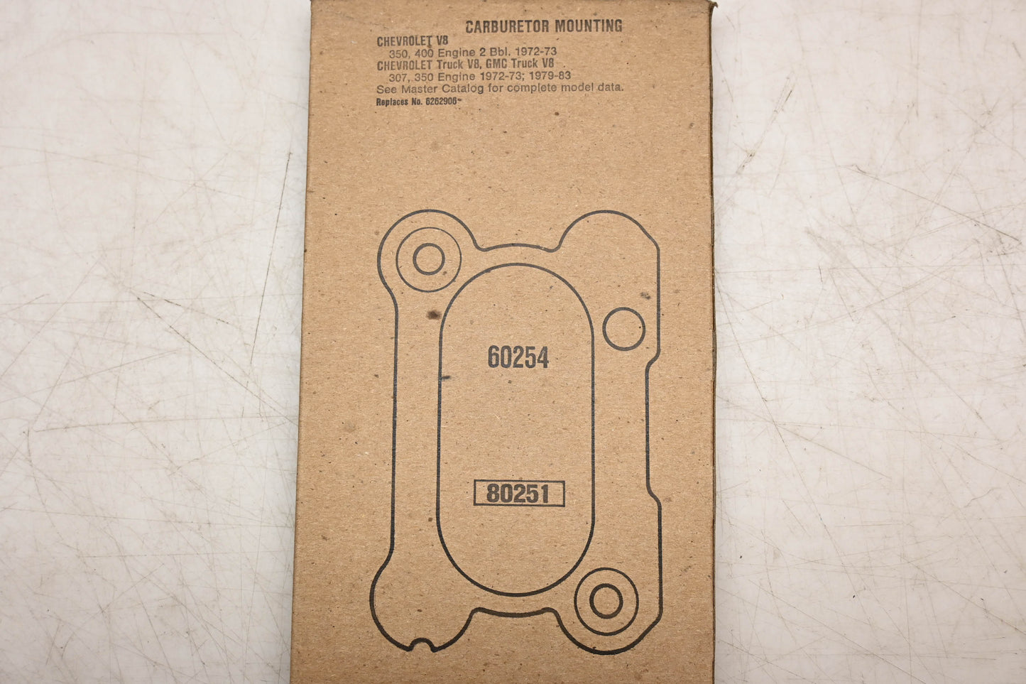 Fel-Pro 60254, 6262906 Carburetor Mounting Gasket NOS