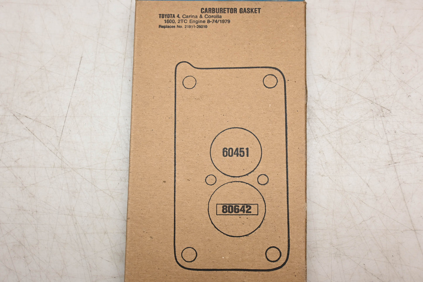 Fel-Pro 60451, 21911-26010 Carburetor Mounting Gasket NOS