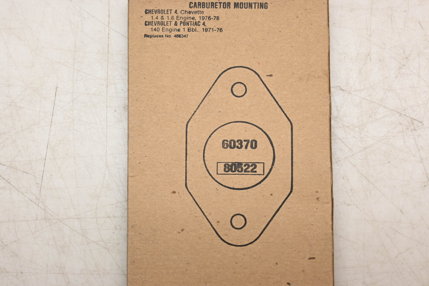 Fel-Pro 60370, 466347, 6347 Carburetor Mounting Gasket NOS