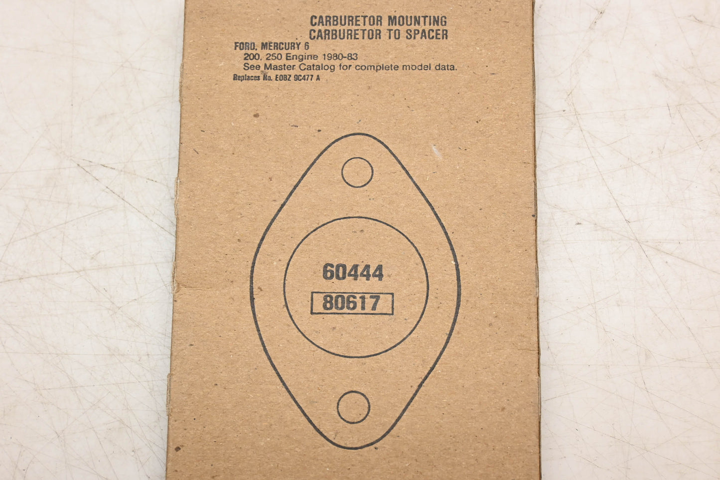 Fel-Pro 60444, E0BZ-9C477-A Carburetor Mounting Gasket NOS