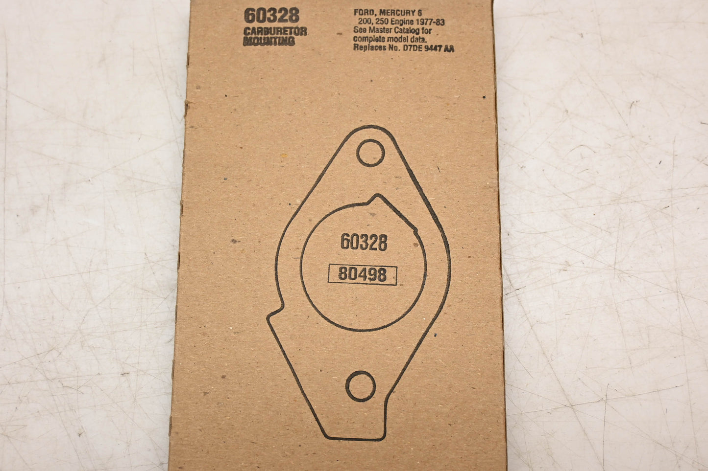 Fel-Pro 60328, D7DE-9447-AA Carburetor Mounting Gasket NOS