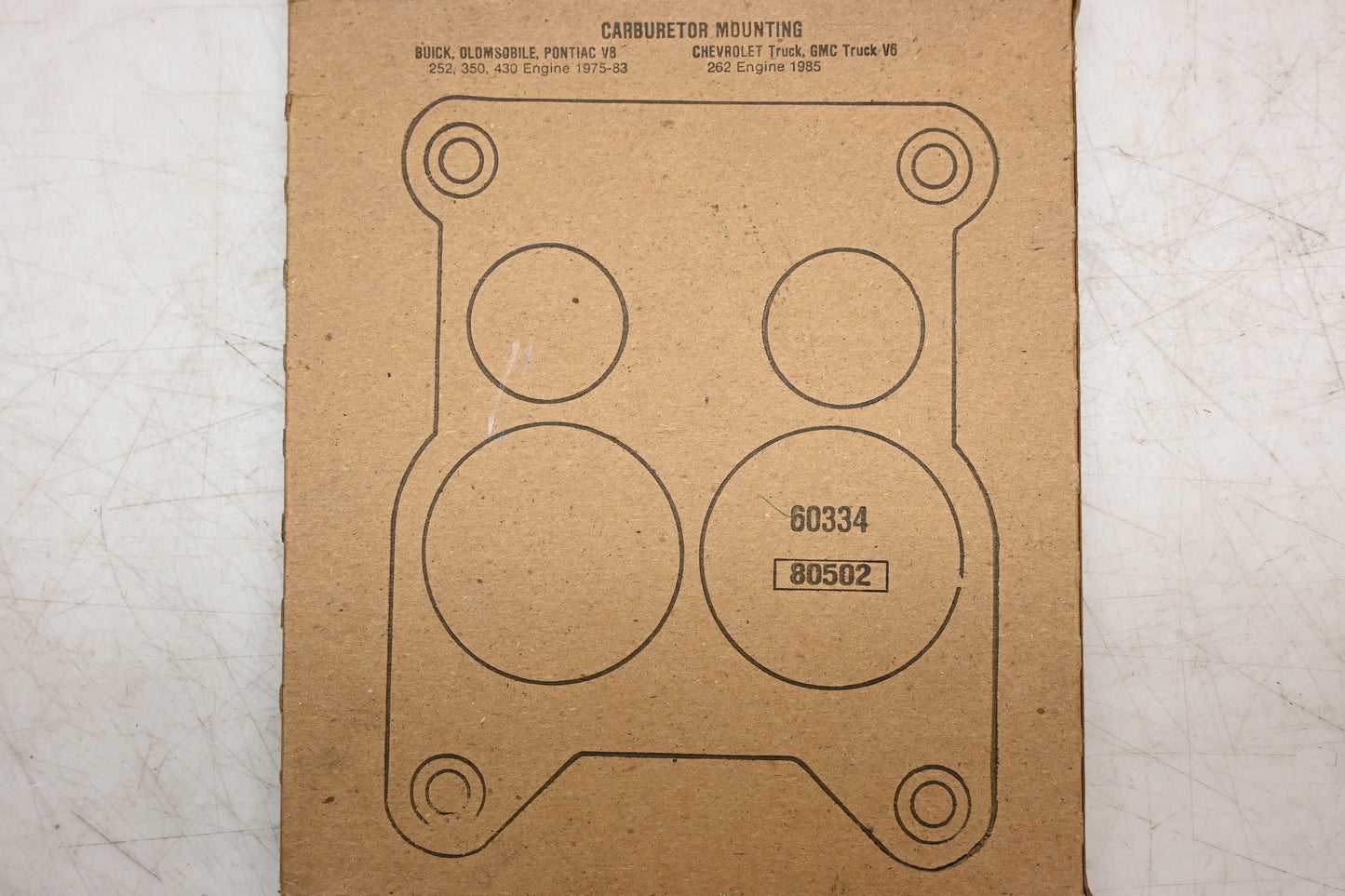 Fel-Pro 60334 Carburetor Mounting Gasket NOS