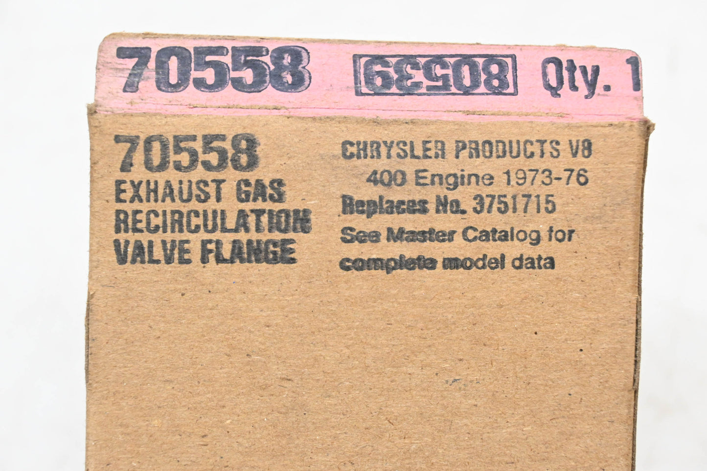 Fel-Pro 70558, 3751715 EGR Valve Gasket NOS