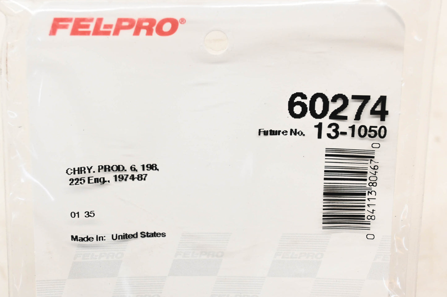 Fel-Pro 60274 Carburetor Mounting Gasket NOS