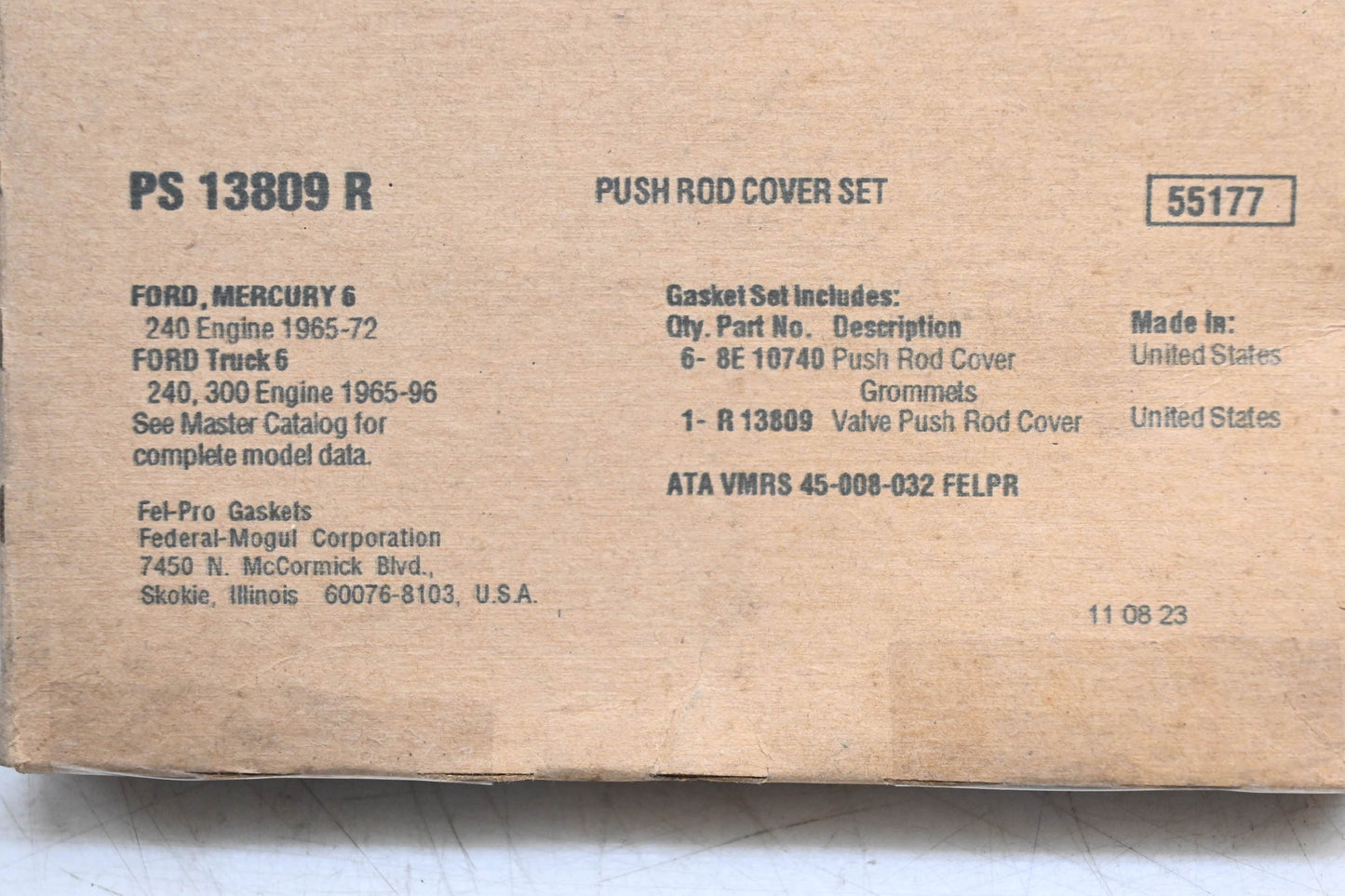 Fel-Pro PS 13809 R Valve Cover Gasket Kit NOS