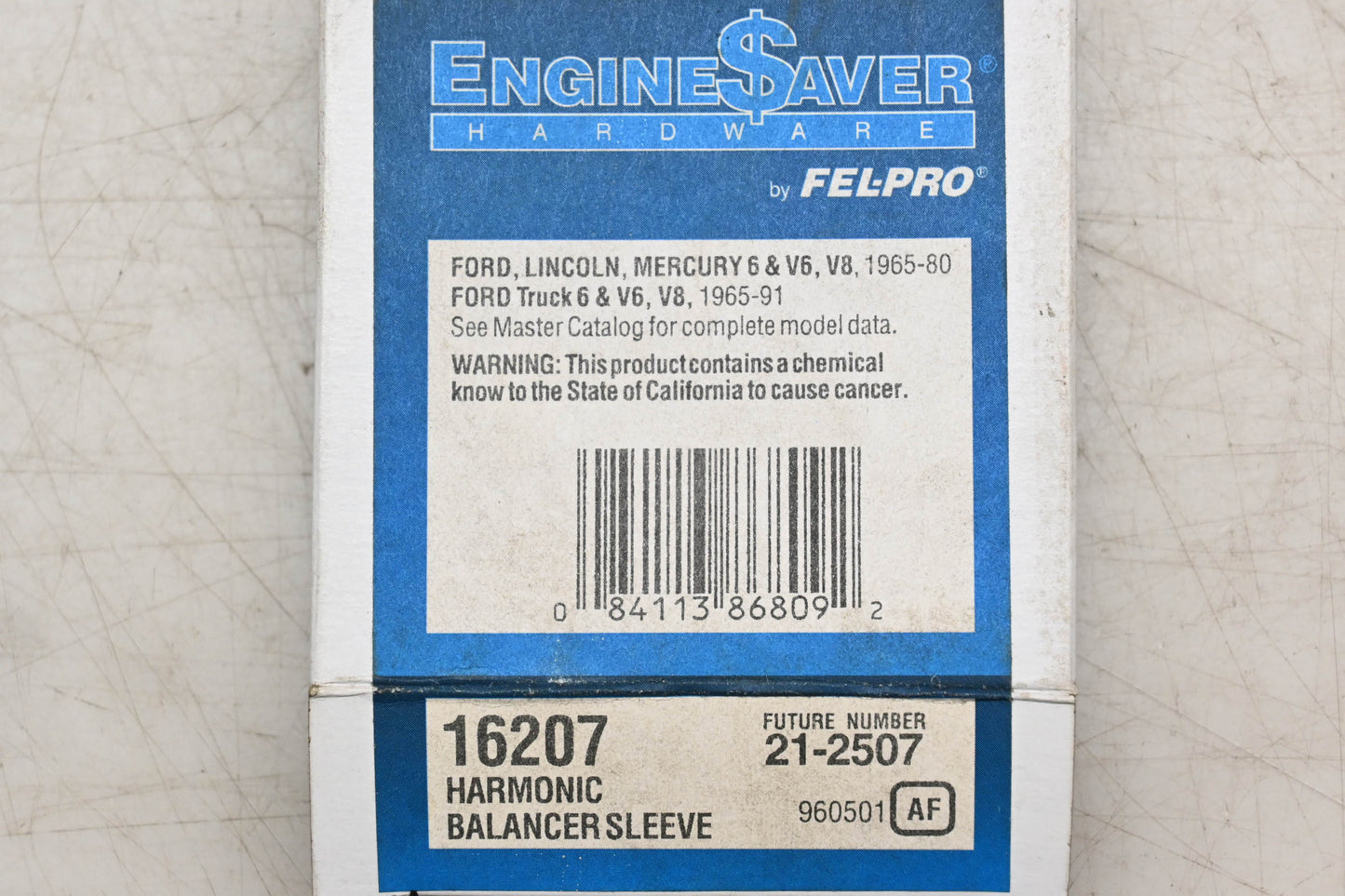 Fel-Pro 16207, 21-2507 Harmonic Balancer Sleeve Repair Kit NOS