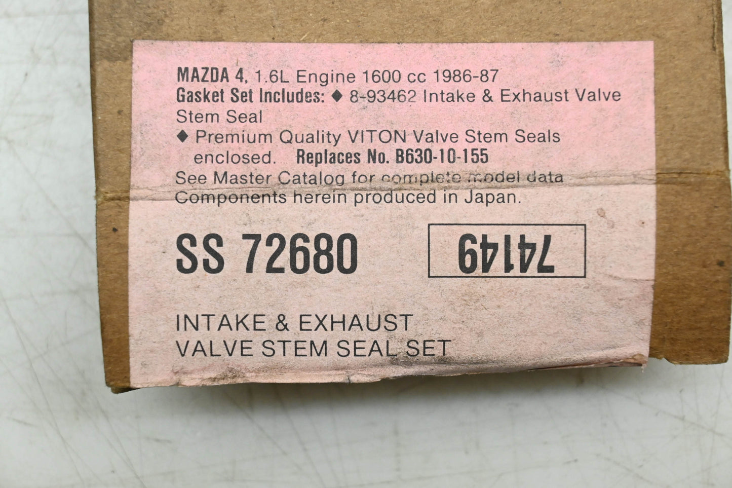 Fel-Pro SS 72680, B630-10-155 Valve Stem Oil Seal Kit NOS