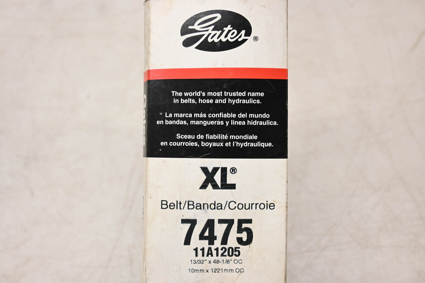Gates 7475, 11A1205 XL Accessory Drive Belt NOS