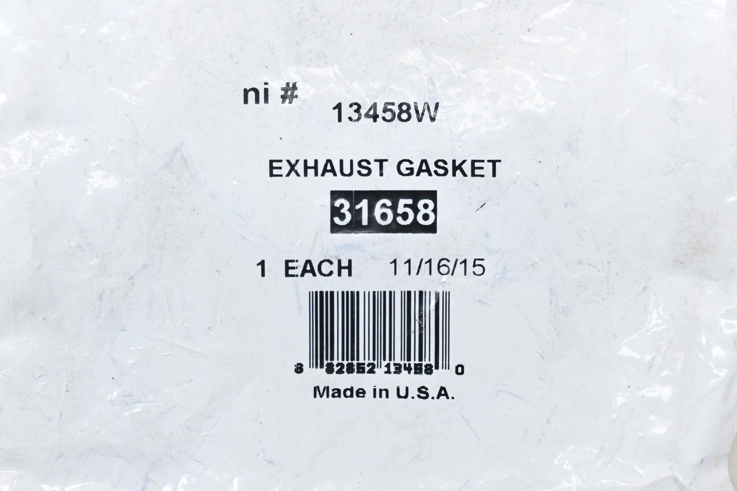Aftermarket 31658, 13458W Exhaust Pipe Flange Gasket NOS