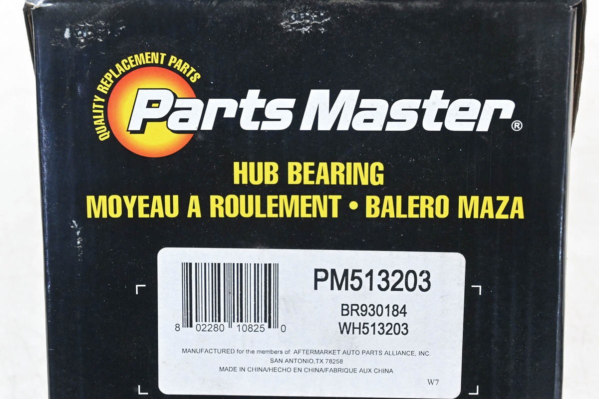 Parts Master PM513203, BR930184, WH513203 Wheel Bearing & Hub Assembly NOS