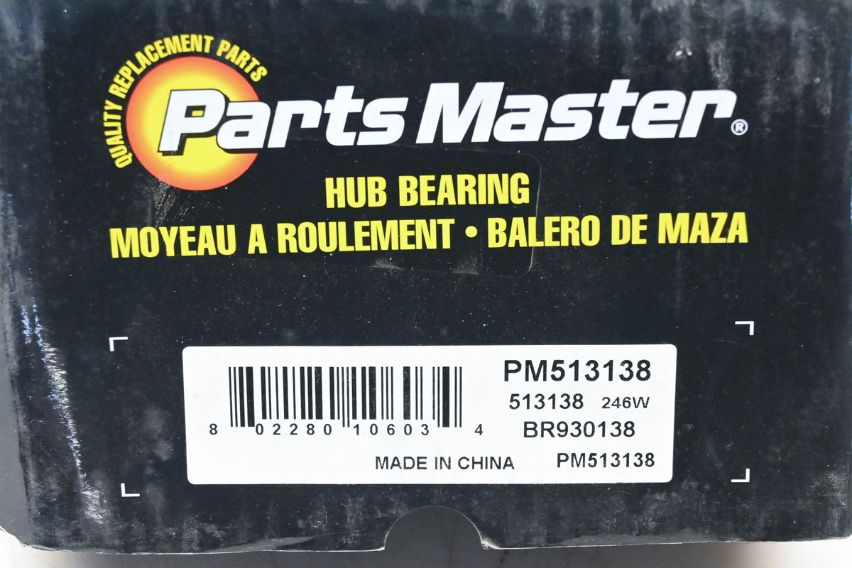 Parts Master PM513138, BR930138, 513138 Wheel Bearing & Hub Assembly NOS