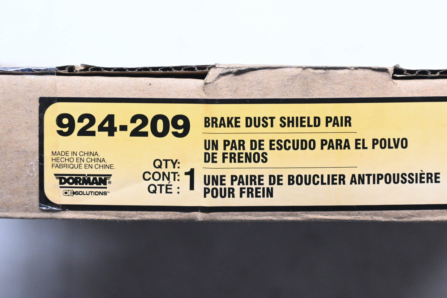 Dorman 924-209 Brake Dust Shield Kit NOS