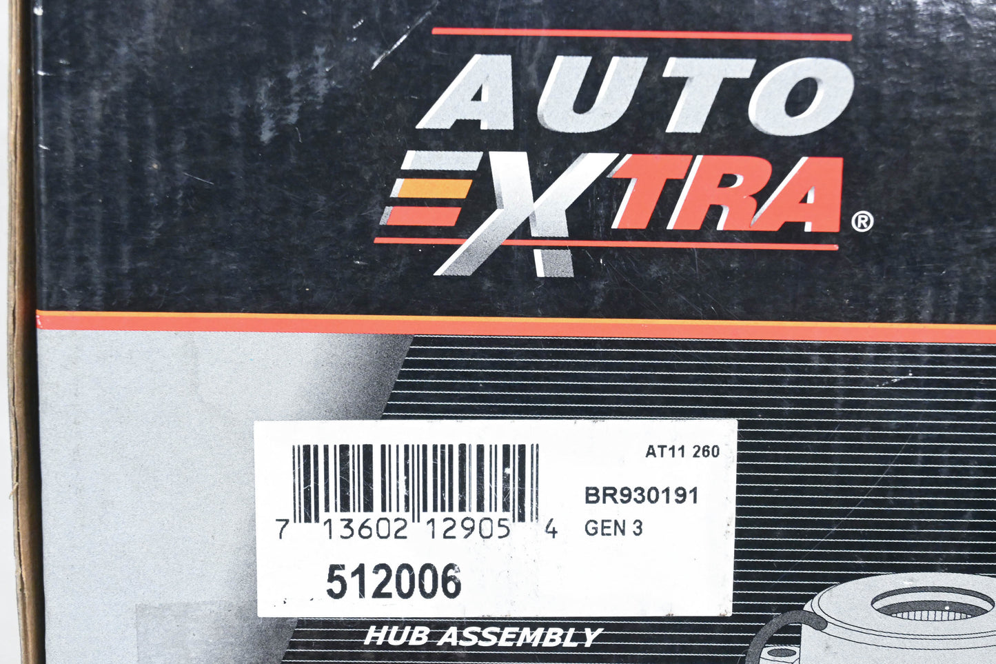 Auto Extra 512006, BR930191 Wheel Bearing & Hub Assembly NOS