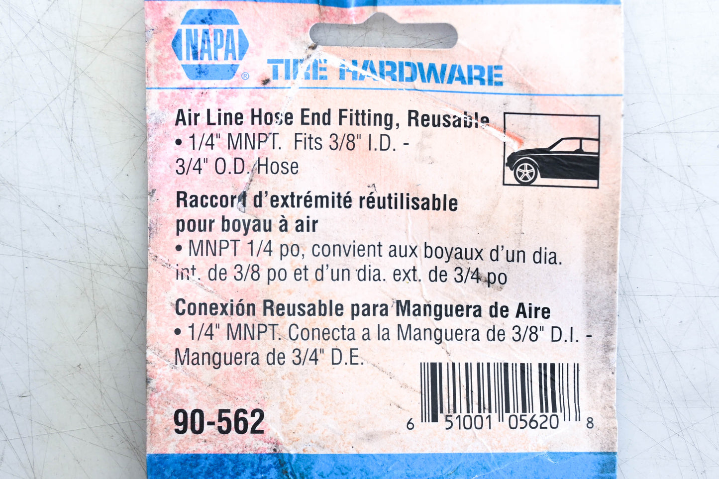 Napa 90-562 Air Line Hose End Fitting NOS