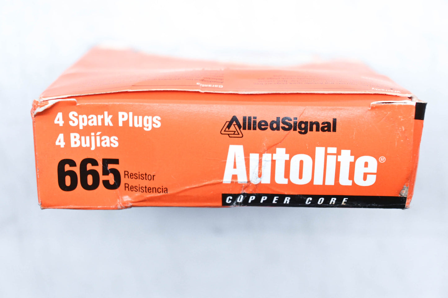 Autolite 665 Copper Core Resistor Spark Plugs Qty 4 NOS