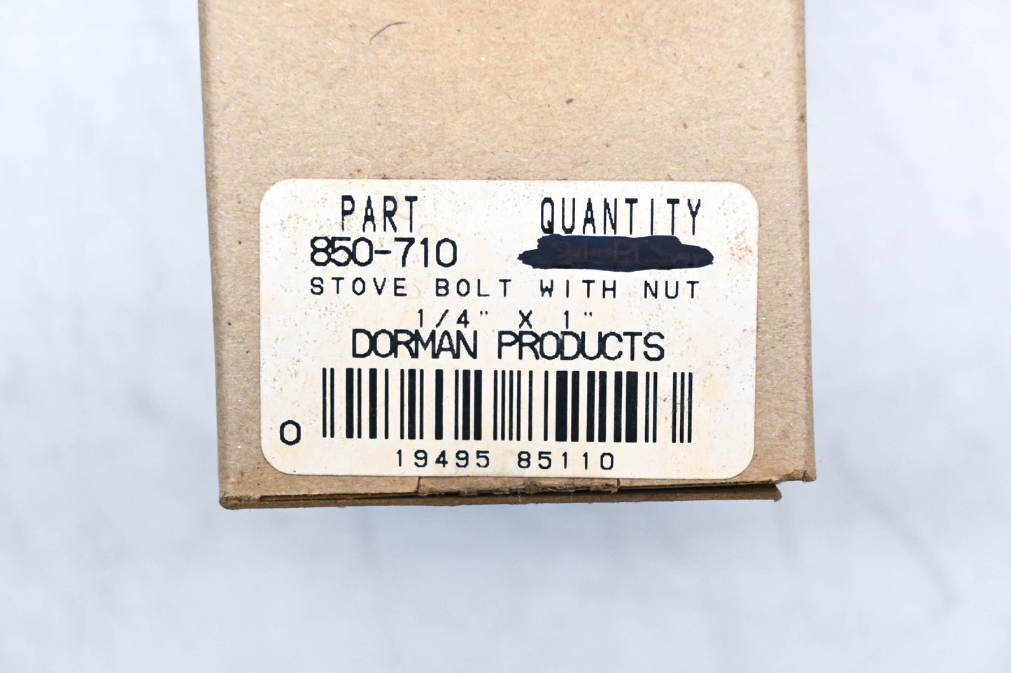 Dorman 850-710 Stove Bolt With Hex Nut Kit Qty 2 NOS