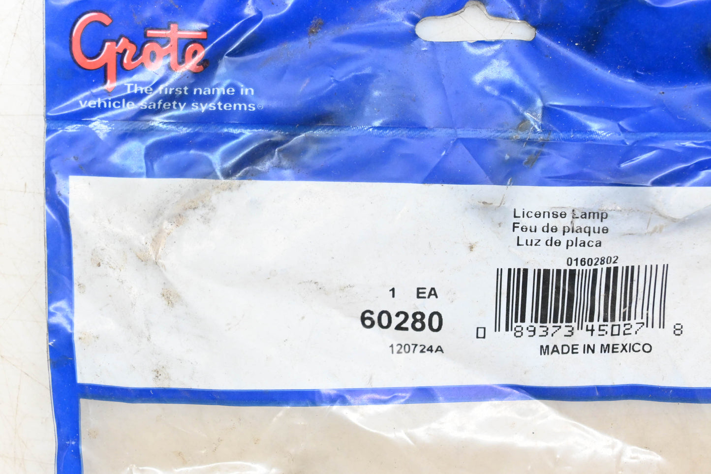Grote 60280 License Lamp Kit NOS