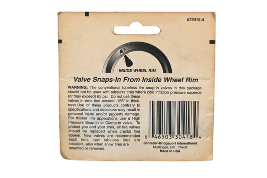 Camel 30-418-2, V4180, 47-425 Snap-In Valves TR 418 Qty 2 NOS