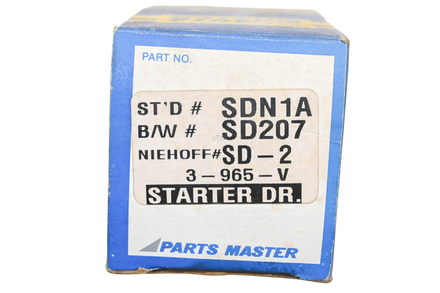 Parts Master SDN1A, SD207, SD-2 Starter Drive Assembly NOS