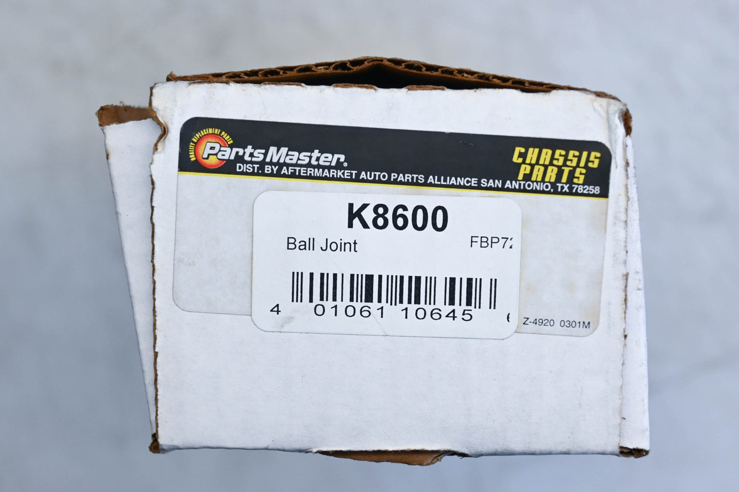 Parts Master K8600 Front Upper Ball Joint Kit NOS