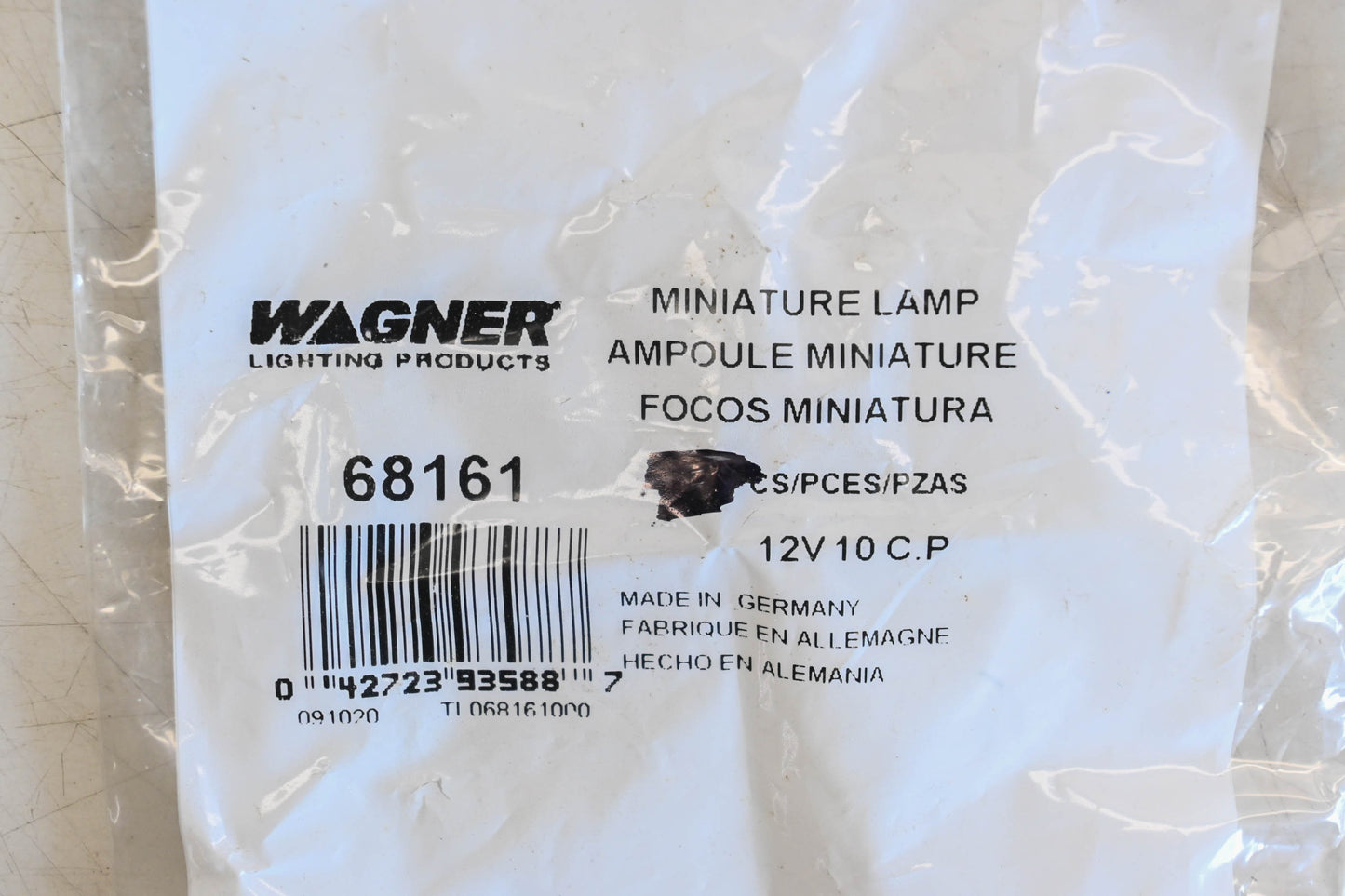 Wagner 68161 Miniature Light Bulb NOS