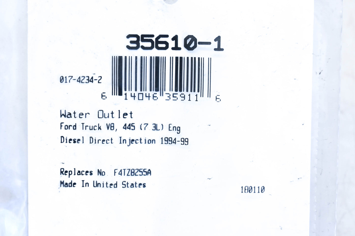 Fel-Pro 35610-1, F4TZ8255A Thermostat Housing Gaskets Qty 2 NOS