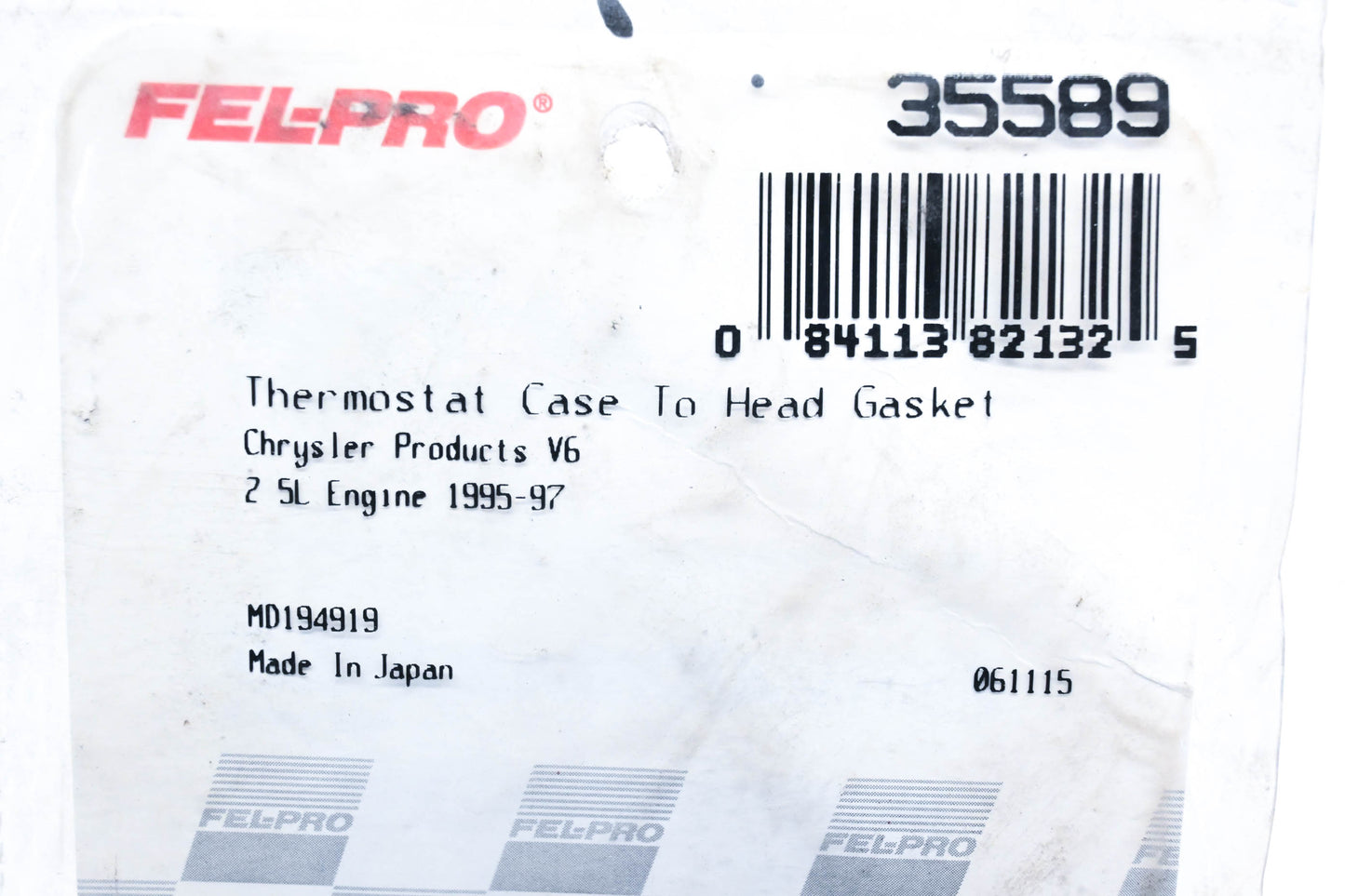 Fel-Pro 35589 Thermostat Gasket NOS