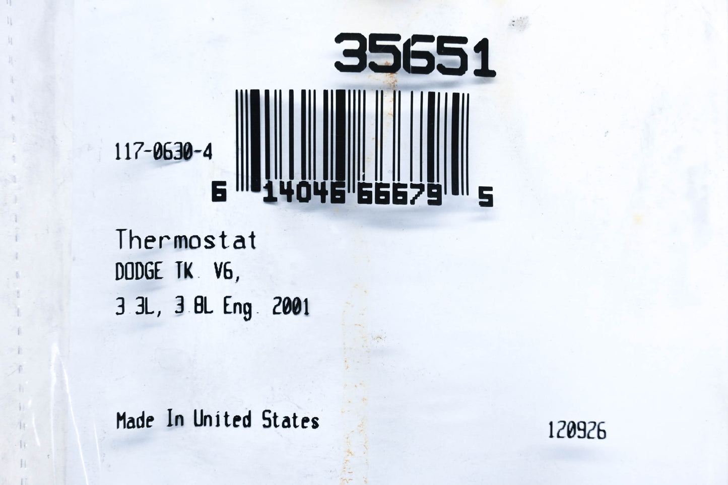 Fel-Pro 35651 Thermostat Gasket NOS