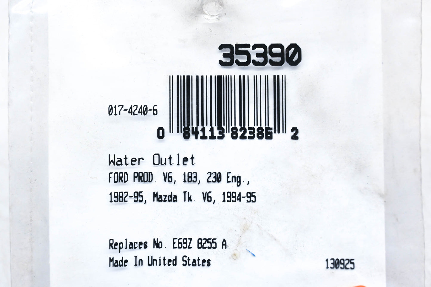 Fel-Pro 35390, E69Z 8255 A Coolant Outlet Gaskets Qty 2 NOS