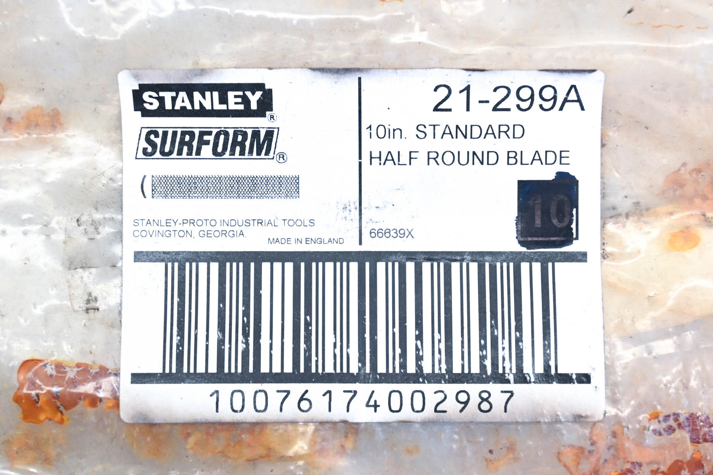 Stanley 21-299A Surform 10" Half Round Regular Cut Replacement Blades Qty 7 NOS