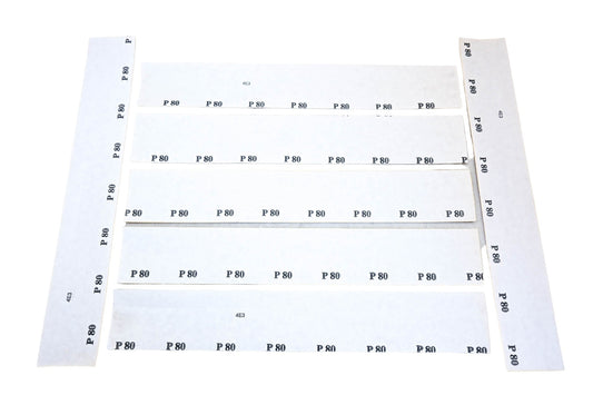 Color Extra CX8284 2-3/4" x 17-1/2" File Sheets 80 Grit Qty 7 NOS