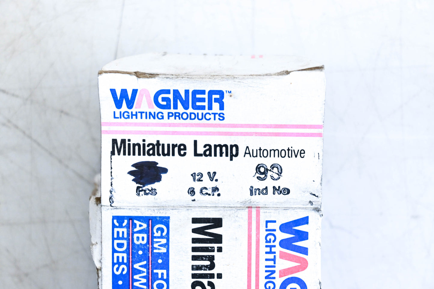 Wagner 90, T90 Miniature Light Bulbs Qty 4 NOS