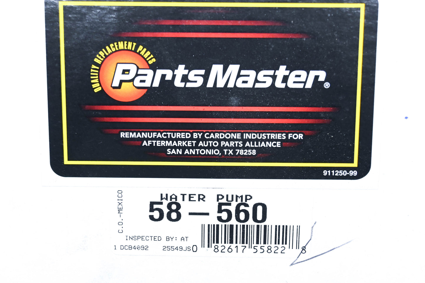 Parts Master 58-560, 53020135 Remanufactured Water Pump Kit NOS