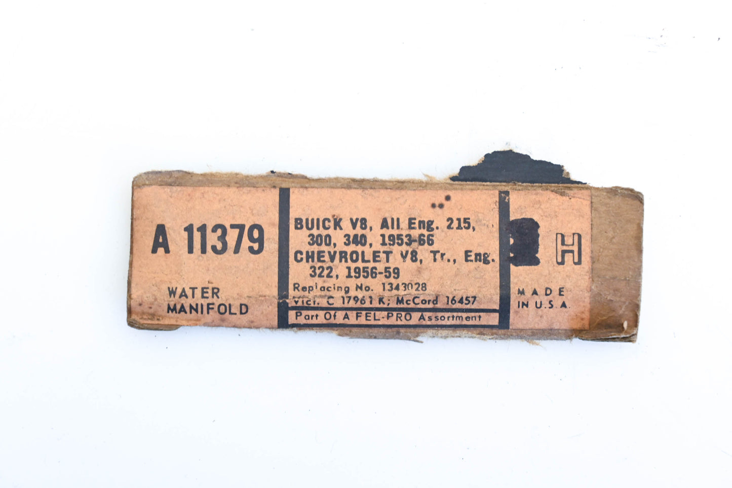 Fel-Pro 11379, A 11379, 1343028 Coolant Outlet Gasket NOS