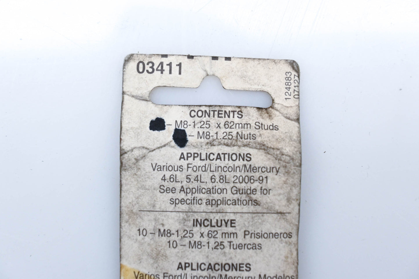 Dorman 03411 Exhaust Manifold Hardware Kit NOS