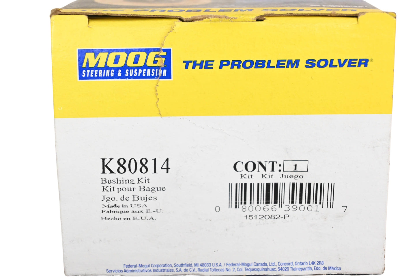 MOOG K80814 Front Sway Bar Bushing Kit NOS