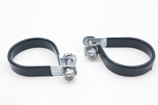 Aftermarket IQ029-8 Black 1-3/4" Cushioned Clamps Qty 2 NOS